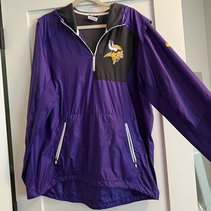 Viking’s Nike purple quarter zip windbreaker